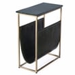 Beaumont Lane Modern Marble & Leather Magazine Side Table - Green