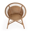 Beaumont Lane Transitional Woven Rattan Accent Chair - Natural