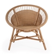 Beaumont Lane Transitional Woven Rattan Accent Chair - Natural