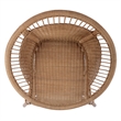 Beaumont Lane Transitional Woven Rattan Accent Chair - Natural