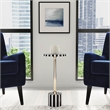 Beaumont Lane Modern Brass And Bone Inlay Round Side Table - Black White