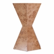 Beaumont Lane Modern Wood Hexagon Side Table - Traditional Burl