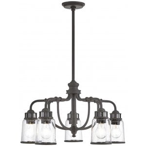 Beaumont Lane Contemporary 5 Light Dinette Chandelier in Bronze