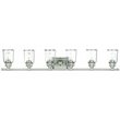 Beaumont Lane Contemporary 6 Light Bath Vanity Light in Nickel