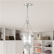 Beaumont Lane Contemporary 3 Light Brushed Nickel Chain Lantern