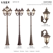 Beaumont Lane Contemporary 4 Light Bronze Outdoor Post Light