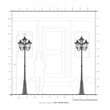 Beaumont Lane Contemporary 4 Light Bronze Outdoor Post Light