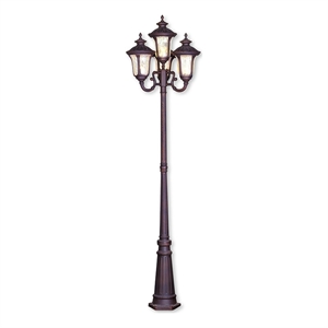 Beaumont Lane Contemporary 4 Light Bronze Outdoor Post Light