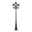 Beaumont Lane Contemporary 4 Light Bronze Outdoor Post Light