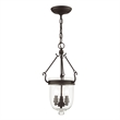 Beaumont Lane Contemporary Steel 3 Light Bronze Chain Lantern