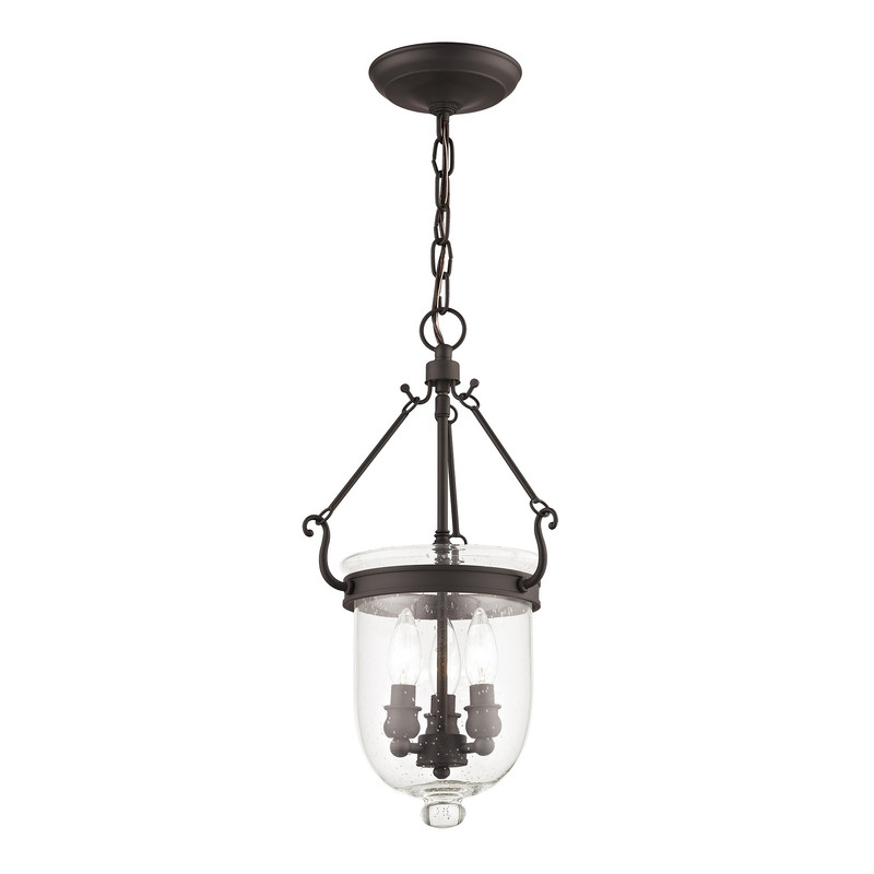 Beaumont Lane Contemporary Steel 3 Light Bronze Chain Lantern