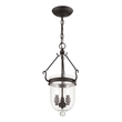 Beaumont Lane Contemporary Steel 3 Light Bronze Chain Lantern