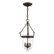 Beaumont Lane Contemporary Steel 3 Light Bronze Chain Lantern