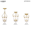 Beaumont Lane Contemporary 3 Light Polished Brass Chain Lantern