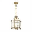 Beaumont Lane Contemporary 3 Light Antique Brass Chain Hang/Ceiling Mount
