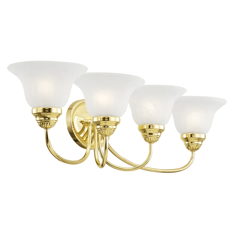 Beaumont Lane Contemporary Steel Bath Light in Polished Brass