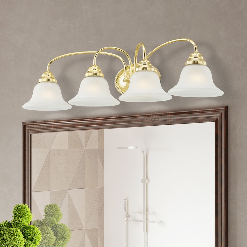 Beaumont Lane Contemporary Steel Bath Light in Polished Brass