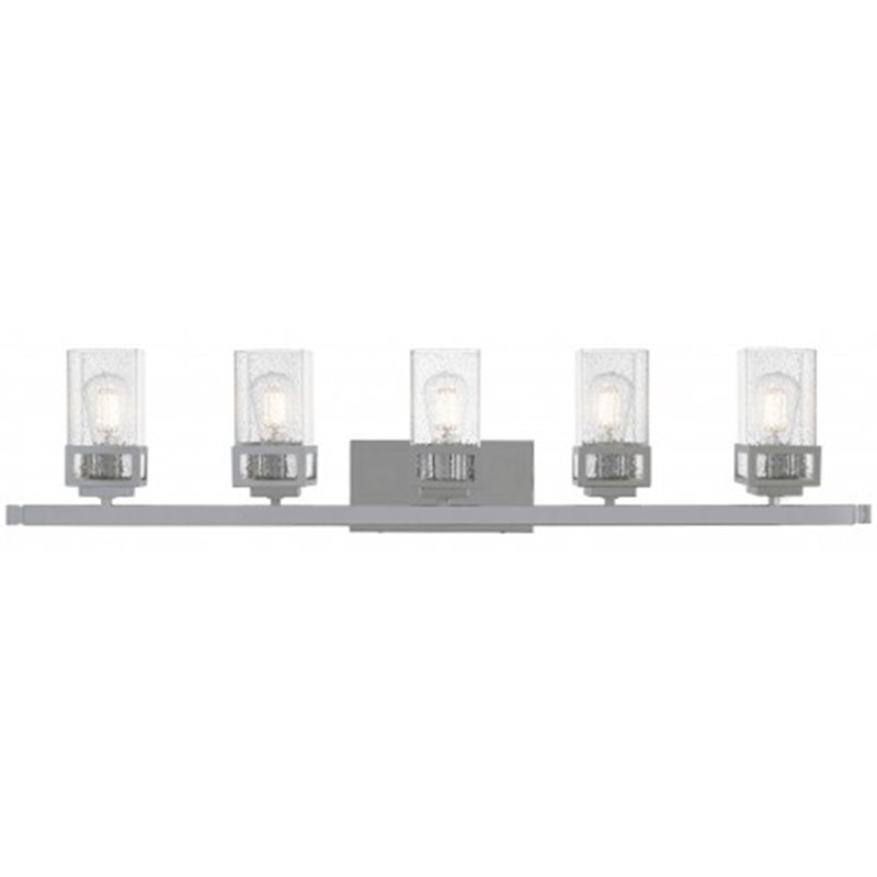 Beaumont Lane Contemporary 5 Light Bath Vanity Light in Polished Chrome