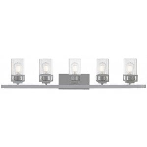 Beaumont Lane Contemporary 5 Light Bath Vanity Light in Polished Chrome