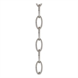 Beaumont Lane Contemporary Brushed Nickel 3' Standard Decorative Chain