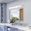Beaumont Lane Contemporary 6 Light Brushed Nickel Bath Light