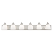 Beaumont Lane Contemporary 6 Light Brushed Nickel Bath Light
