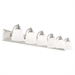 Beaumont Lane Contemporary 6 Light Brushed Nickel Bath Light