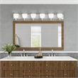 Beaumont Lane Contemporary 6 Light Brushed Nickel Bath Light