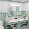 Beaumont Lane Contemporary 6 Light Brushed Nickel Bath Light