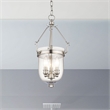Beaumont Lane Contemporary 3 Light Brushed Nickel Chain Lantern