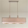 Beaumont Lane Contemporary 9 Light Linear Chandelier in Soft Gold