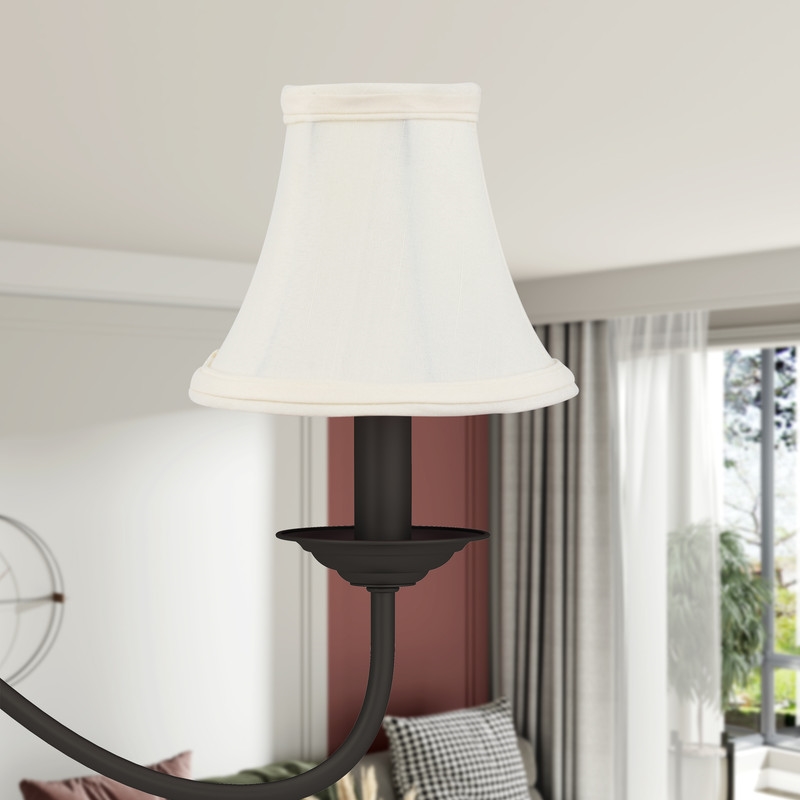 Beaumont Lane Contemporary Polyester One Light White Lamp Shade