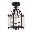 Beaumont Lane Contemporary 3 Light Bronze Chain Hang/Ceiling Mount