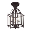 Beaumont Lane Contemporary 3 Light Bronze Chain Hang/Ceiling Mount