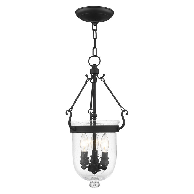 Beaumont Lane Contemporary Steel 3 Light Black Chain Lantern