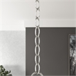 Beaumont Lane Contemporary Polished Nickel 3' Standard Decorative Chain