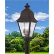 Beaumont Lane Contemporary 3 Light Bronze Outdoor Post Top Lantern