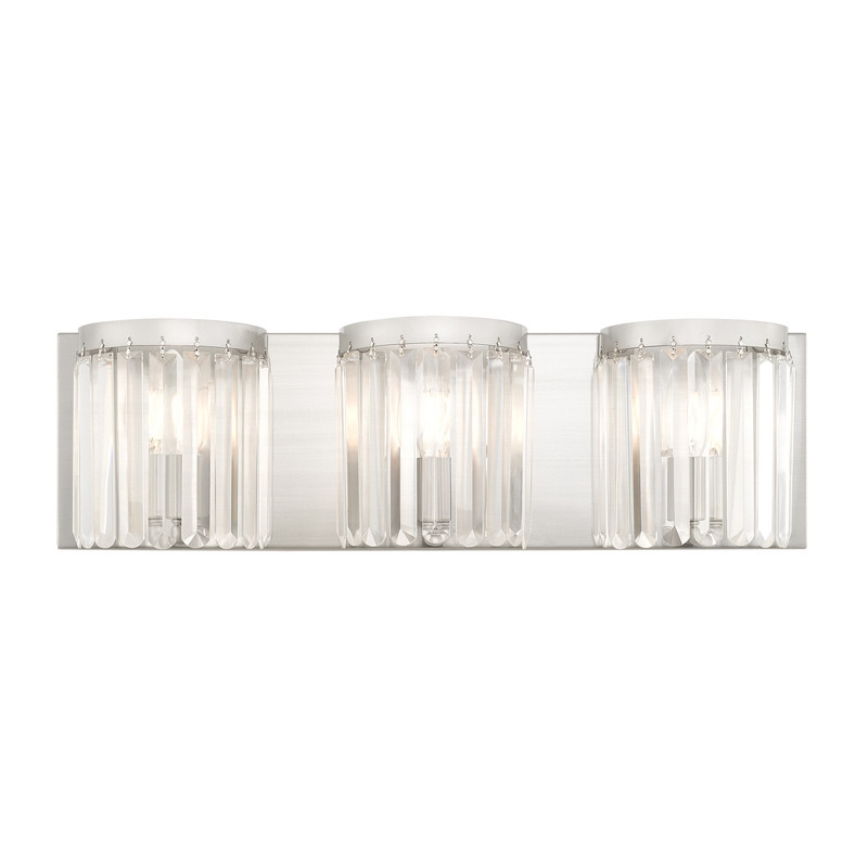 Beaumont Lane Contemporary Bath Light in Brushed Brushed Nickel