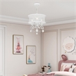 Beaumont Lane Contemporary 3 Light White Chandelier/Ceiling Mount