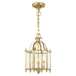 Beaumont Lane Contemporary 3 Light Polished Brass Chain Hang/Ceiling Mount