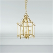 Beaumont Lane Contemporary 3 Light Polished Brass Chain Hang/Ceiling Mount