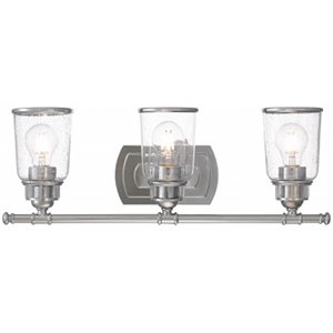 Beaumont Lane Contemporary 3 Light Bath Vanity Light in Polished Chrome