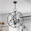 Beaumont Lane Transitional 5-Light Metal Chandelier in Black