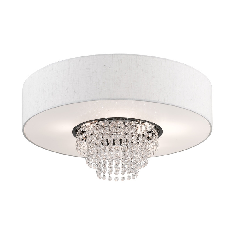 Beaumont Lane Contemporary 5 Light Semi Flush Mount in English Bronze