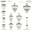 Beaumont Lane Contemporary Convertible Mini Chandelier Ceiling Mount in Bronze