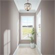 Beaumont Lane Contemporary Convertible Mini Chandelier Ceiling Mount in Bronze