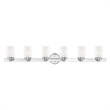 Beaumont Lane Contemporary 6 Light Polished Chrome Bath Light