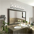 Beaumont Lane Contemporary 6 Light Polished Chrome Bath Light