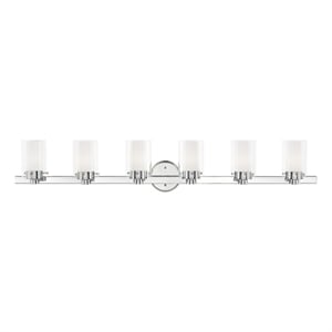 Beaumont Lane Contemporary 6 Light Polished Chrome Bath Light