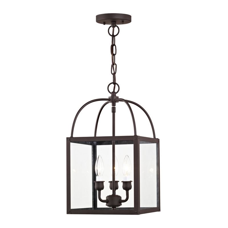 Beaumont Lane Contemporary 3 Light Bronze Chain Hang/Ceiling Mount